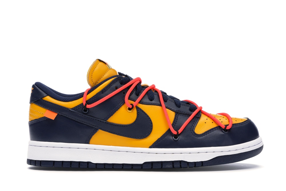 off white nike dunk michigan