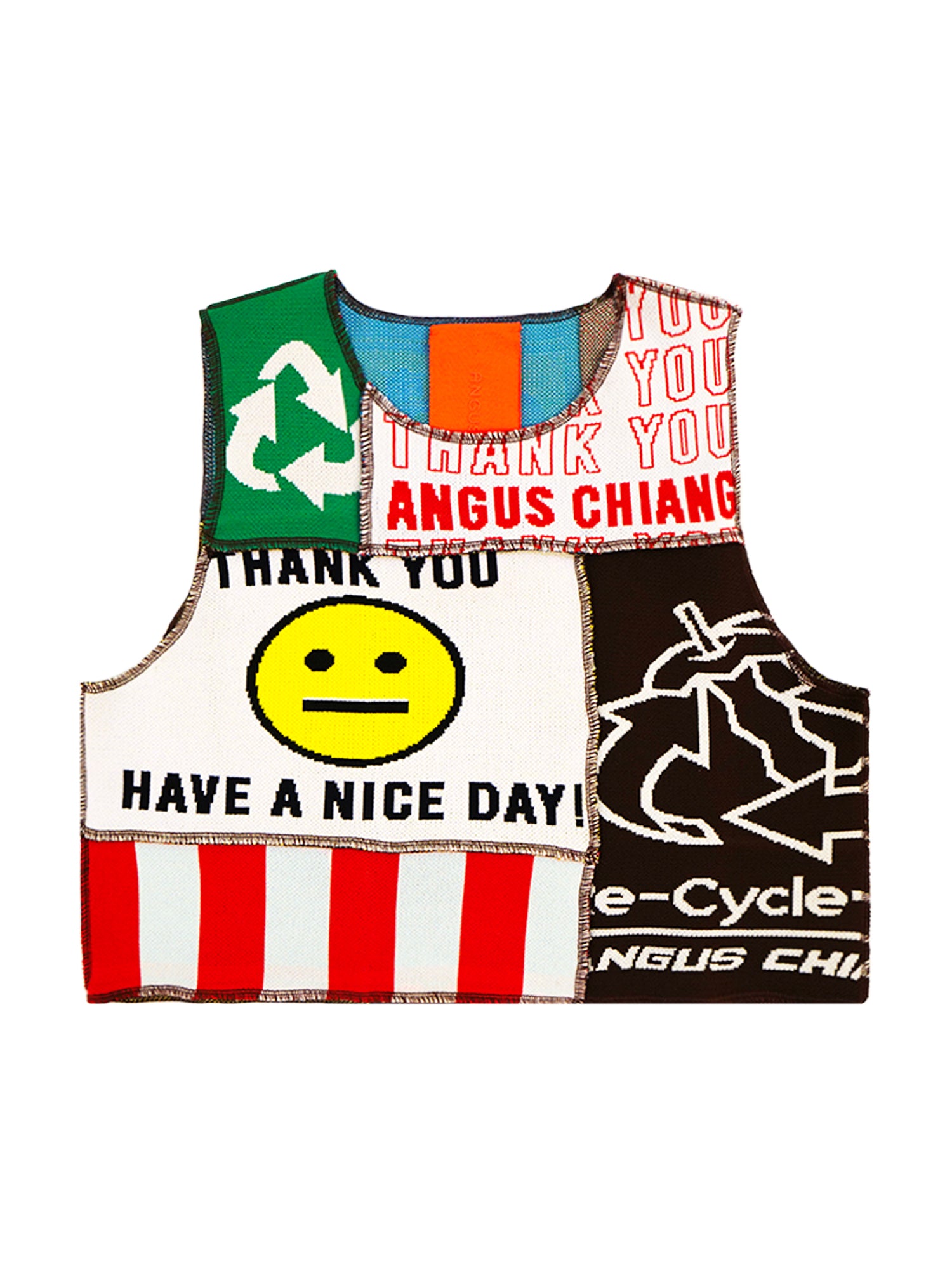 ANGUS CHIANG – RECYCLE BINS KNITTED VEST