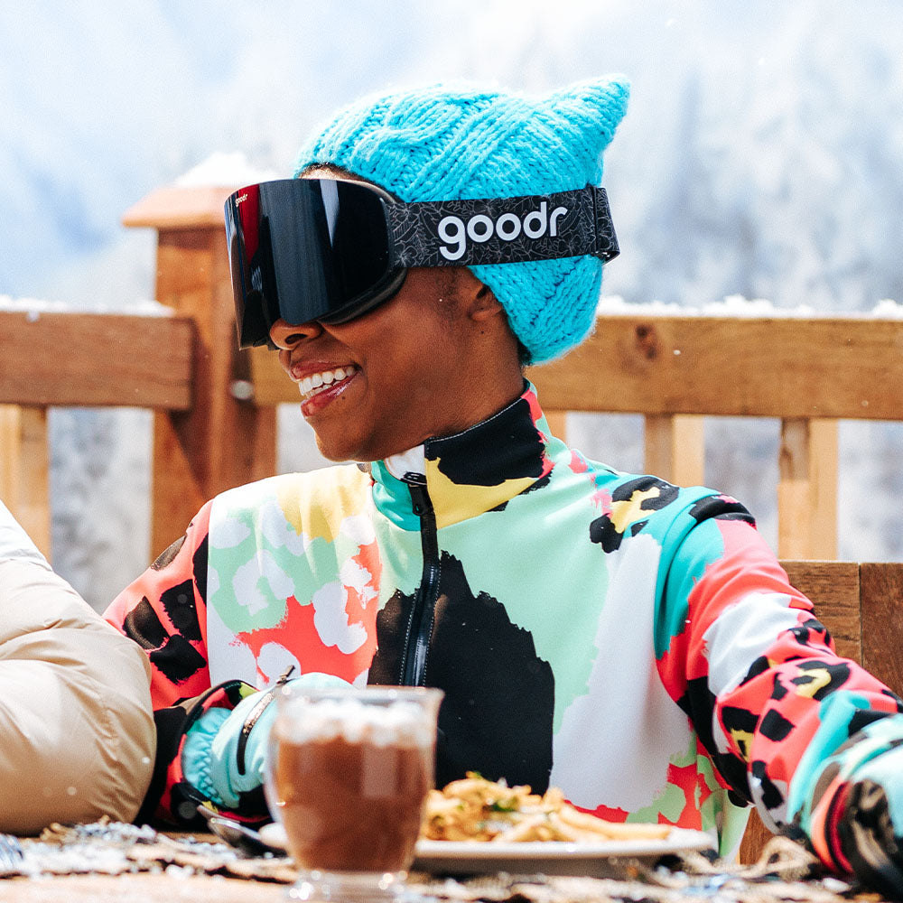 black snow googles | Snow G | Apres all Day