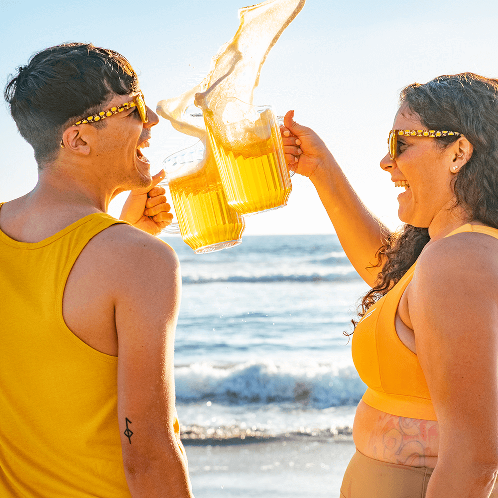 Beer may not be a food group but here's a picture of people enjoying it