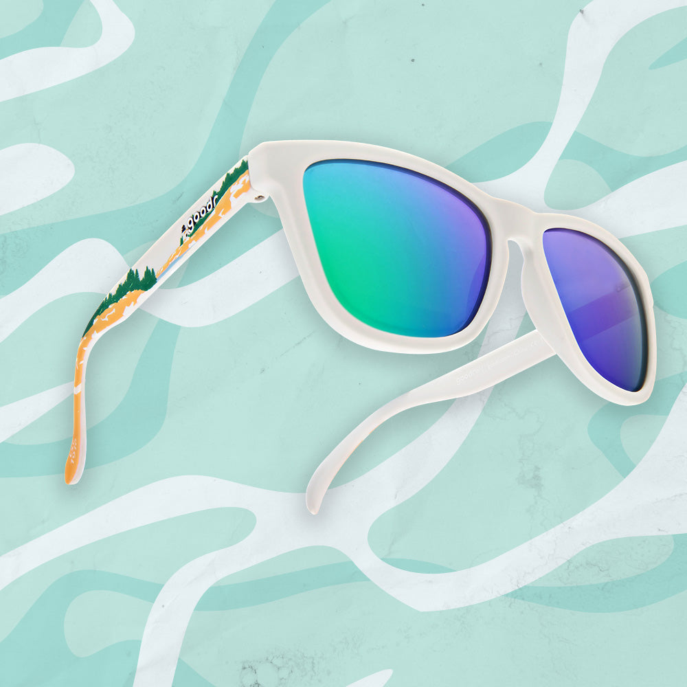 Acadia | White with forest print frames | National Parks Foundation charity sunglasses | goodr OG sunglasses