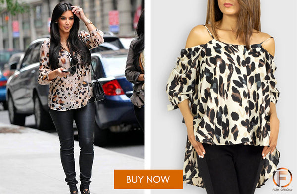 Kim Kardasian Inspired Leopard Print Top by Fash Official