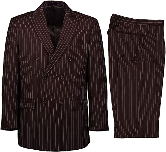 Men's Brown Pinstripe Tango Pants (33) - My Dear Tango Wear