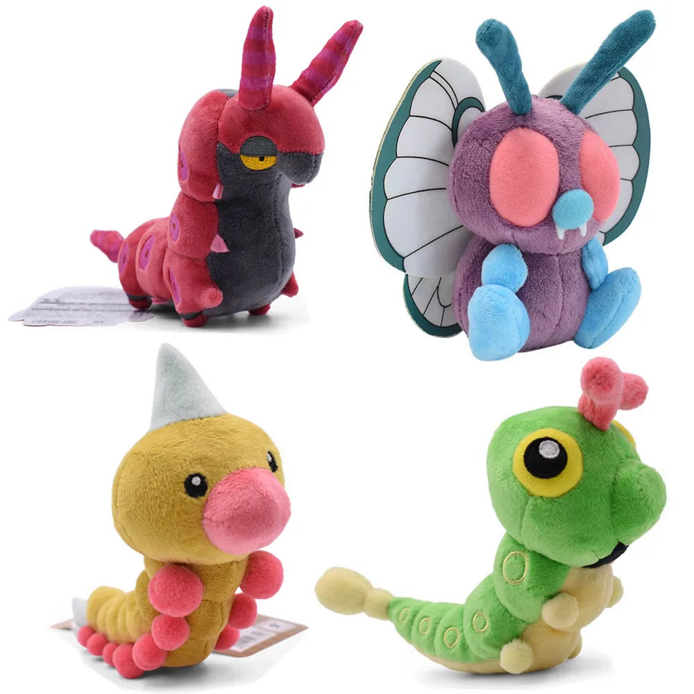 15cm Pokemon Butter free Caterpie Scolipede Weedle Plush Cartoon Cute Plush Toys Soft Stuffed Kawaii Doll Birthday Gift For Kids