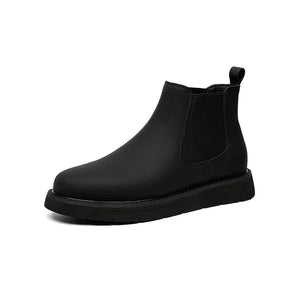 Men's Autumn Winter Chelsea Ankle Boots English Wind Workers Wear Leather Platform Casual Designer Shoes - MartLion