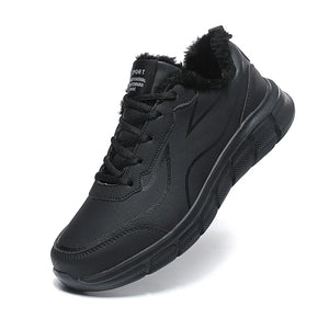 Casual Shoes Men Winter Warm Lightweight Soft Short Plush Cotton Shoes Men Sneakers Waterproof Outdoor Walking Shoes - MartLion
