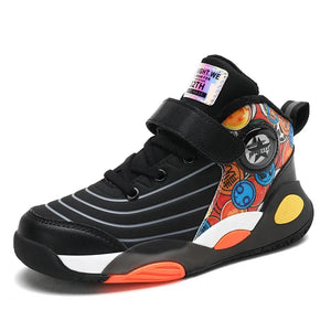 Winter Children Sneakers for Boys Kids Basketball Tennis Fur Shoes Toddlers Sports Flats Non-Slip Sole Outdoor 5-12 Years - MartLion