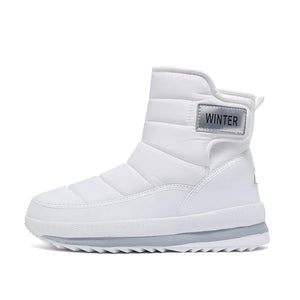 Men's winter snow boots with plush, thickened anti slip, thick soled boots, top boots, men's warm midsole snow shoes - MartLion