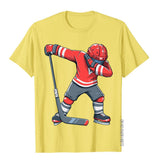 Funny Boy Kid Ice Hockey Dab Apparel Dabbing Player Youth T-Shirt Personalized Cotton Adult Tees Normal New Design T Shirt
