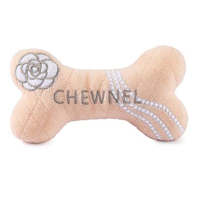 Checker Chewy Vuiton Bone Toy - D.O.G Pet Boutique