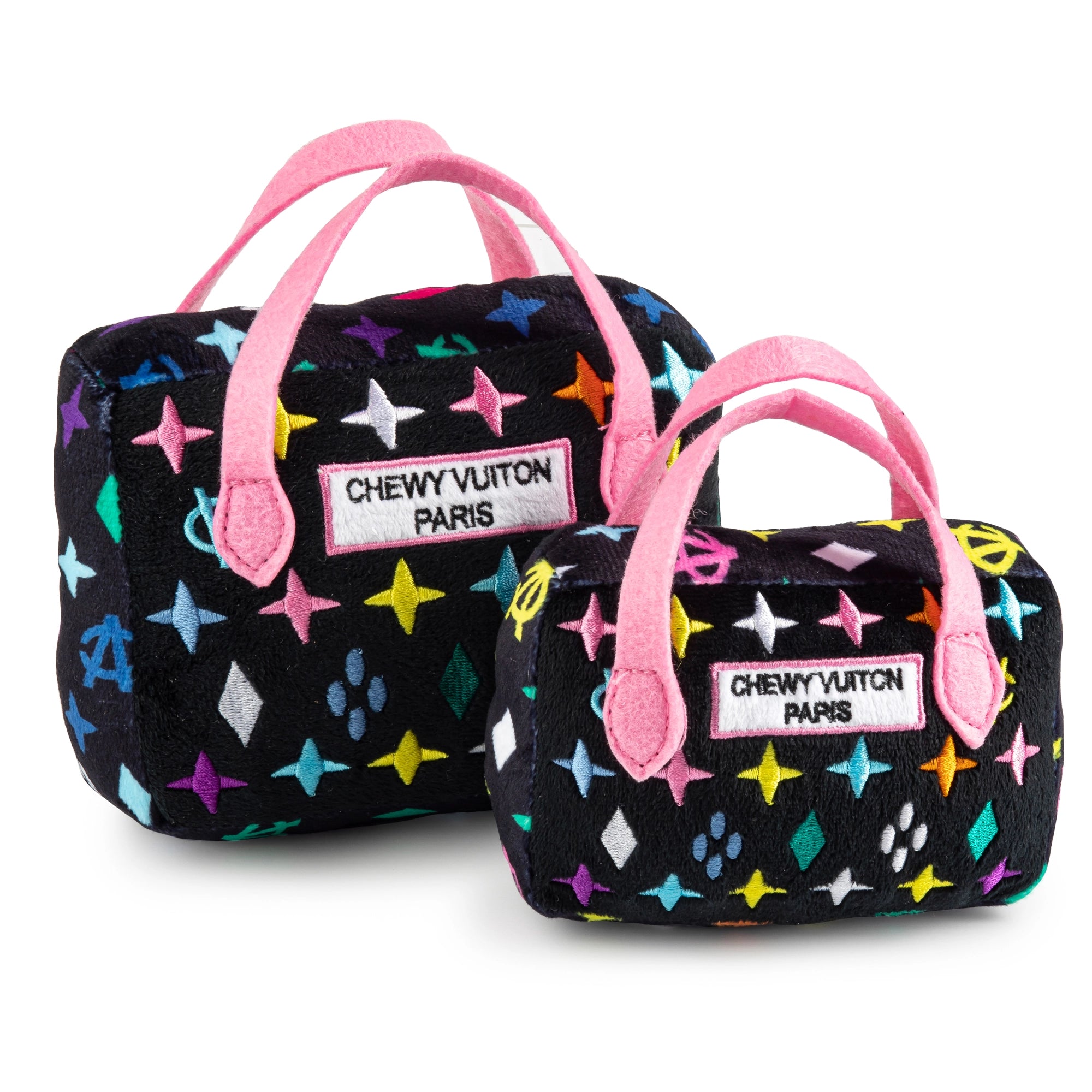 Pink Ombre Chewy Vuiton Handbag Squeaker Dog Toy – BellaJoJos