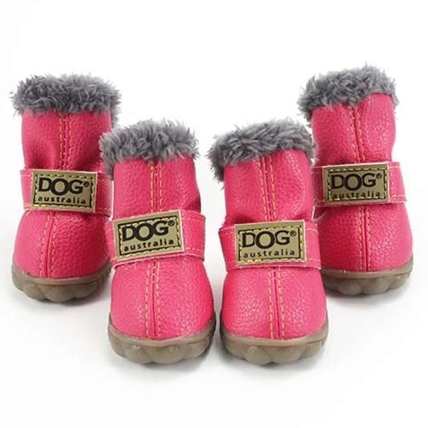 pink dog boots