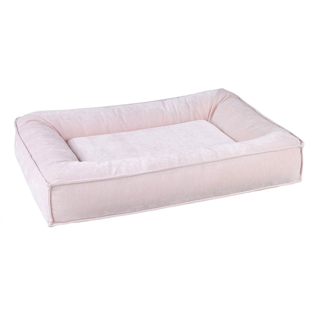 blush pink dog bed
