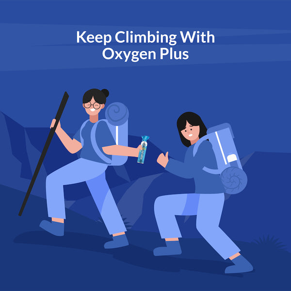 keep climbing with oxygen plus recreational oxygen