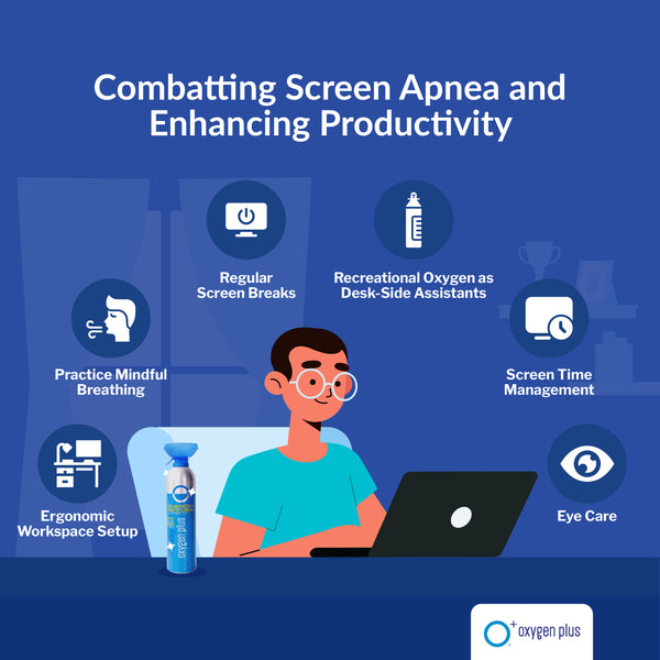 Combatting screen apnea and enhancing productivity