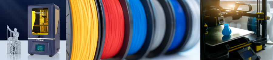 Filament and 3D printers for printing 