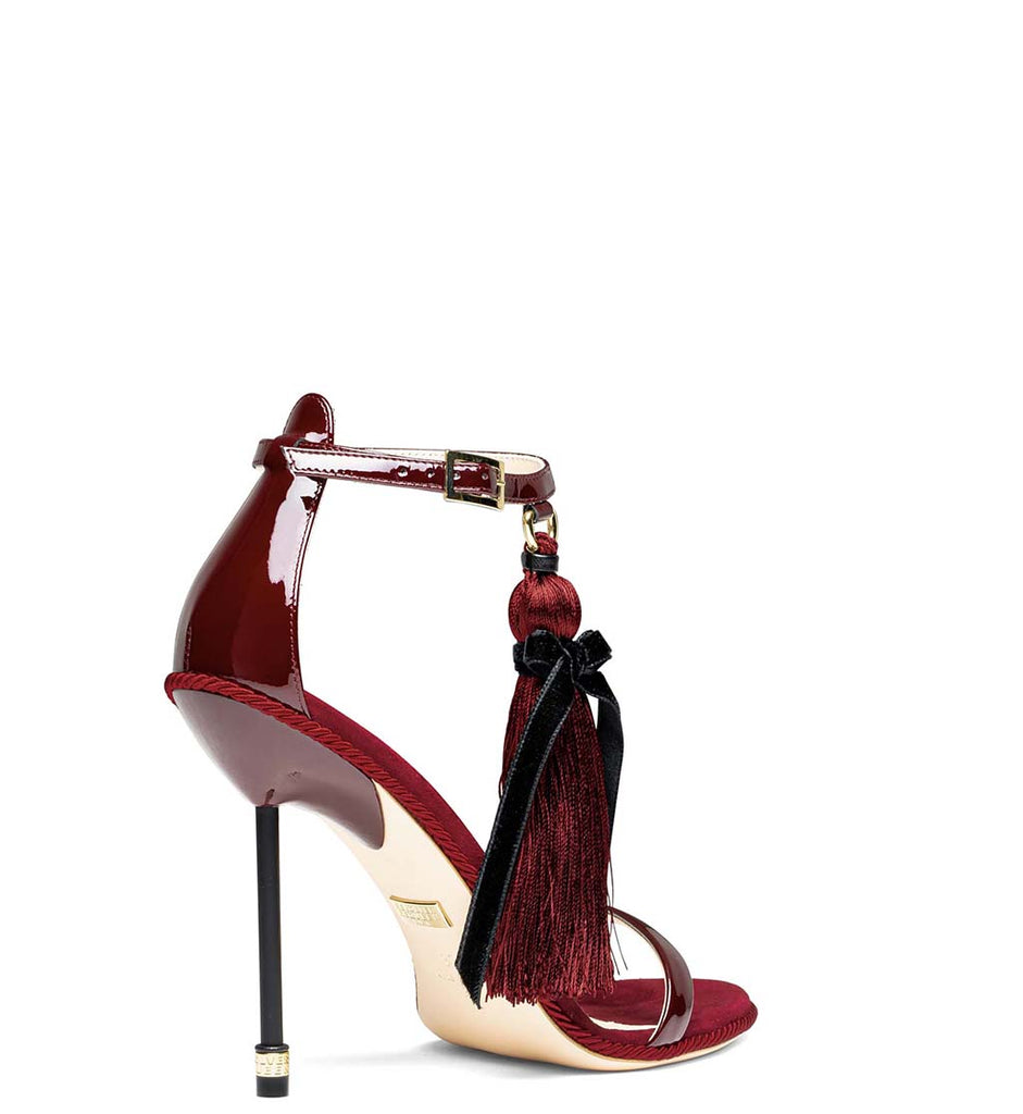 Burgundy Patent Leather Sandals | Room 229 | Revolver Requeen ...