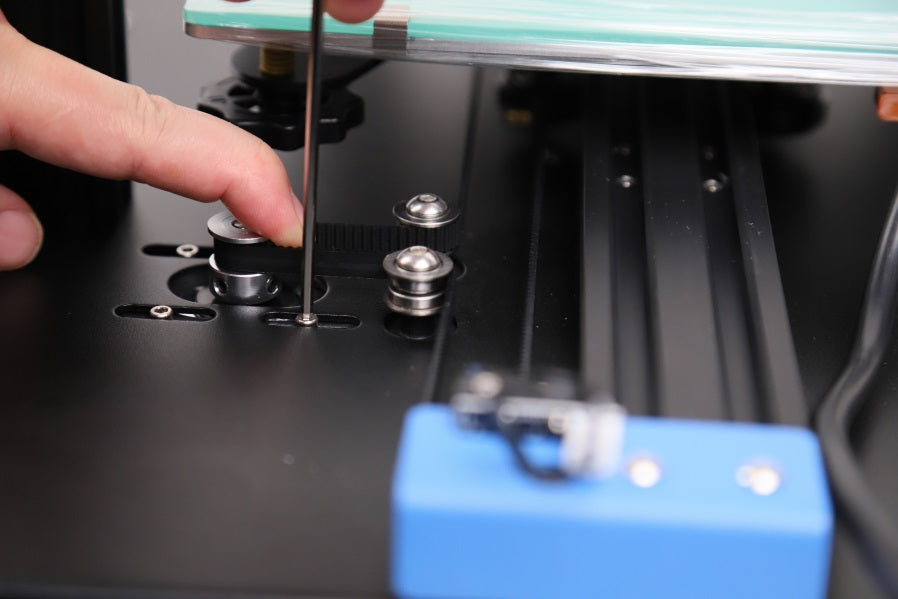 tension Y-axis belt for ET4X 3D printer
