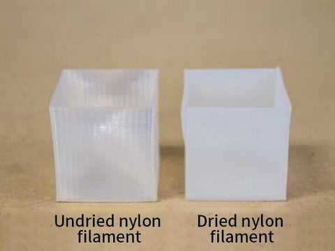 calibration cube printing - nylon filament printing