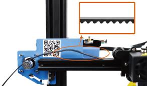 X-axis belt installation for ET4X 3D printer