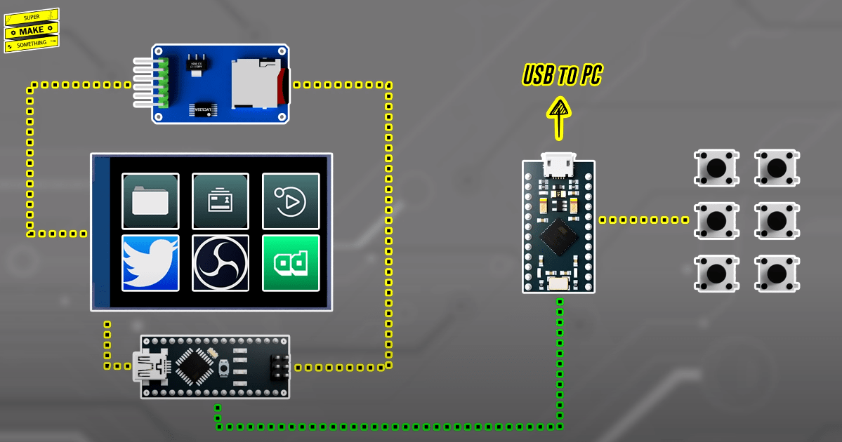 Make 3d Printed Diy Stream Deck With Arduino Microcontroller Board Anet 3d Printer