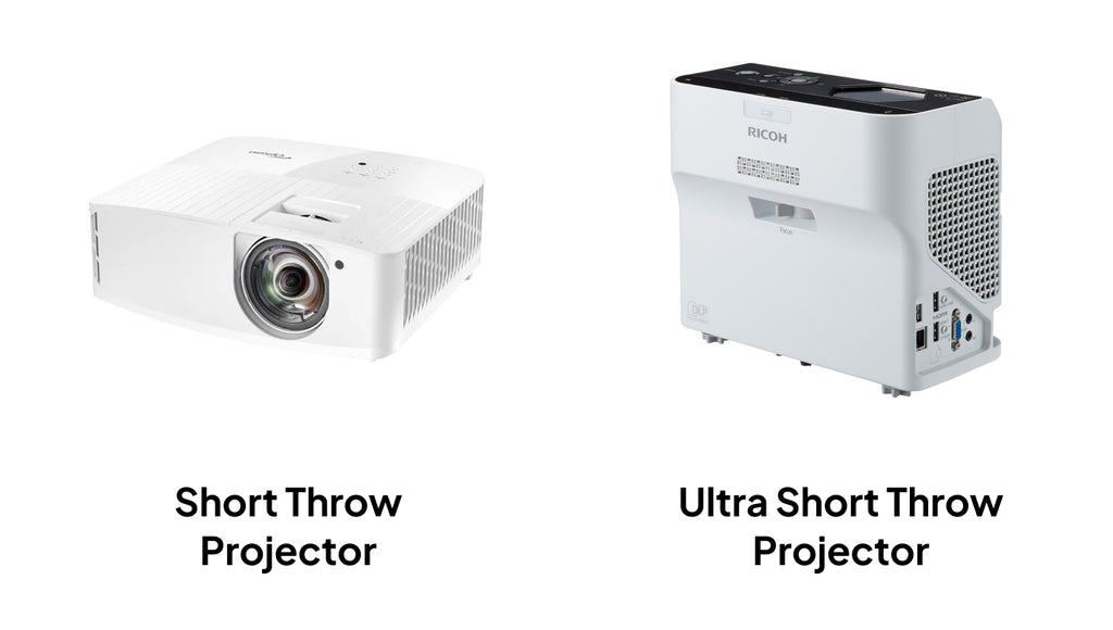 short throw vs ultra short throw projector