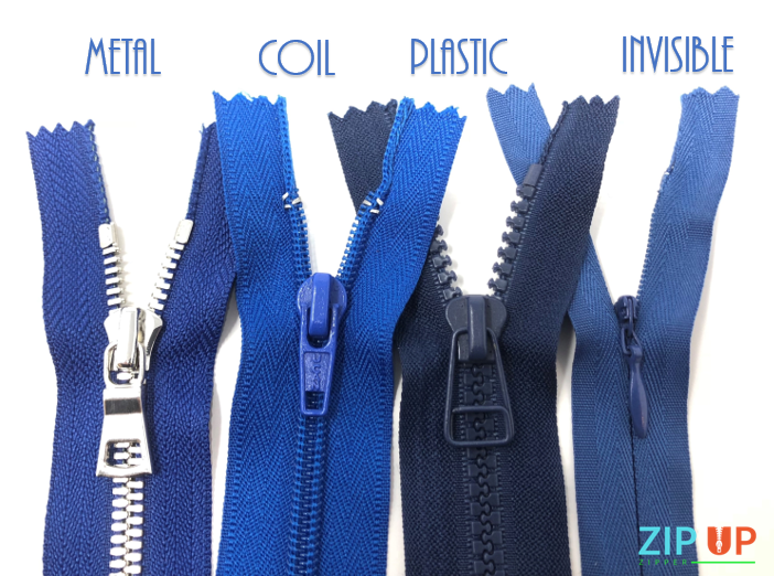 The Different Zipper Types: Metal, Coil, Plastic Molded, Invisible, an