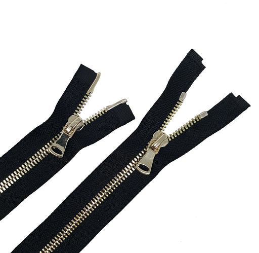 Brass Separating Zipper 18in Black – Sew Hot