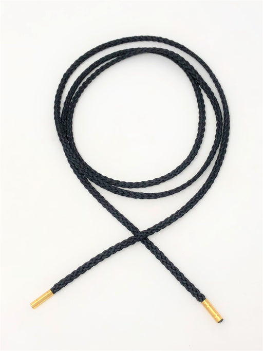 Wholesale Black Round Cotton Drawstring Cord Silver Round Metal Tip —  ZipUpZipper