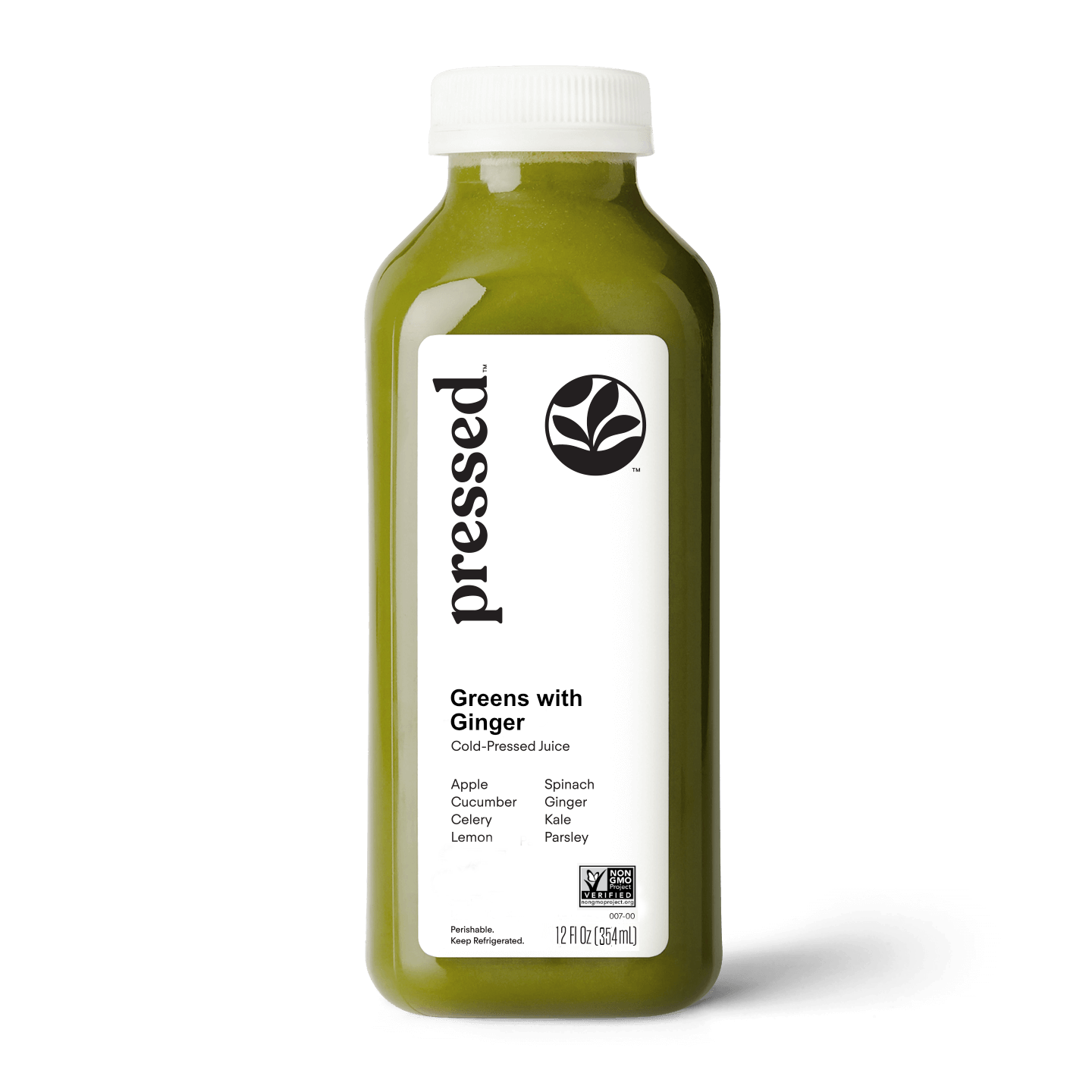 Greens with Ginger Cold Pressed Juice Beverage Williamsburg Norfolk Virginia Beach Town Center Cold Pressed