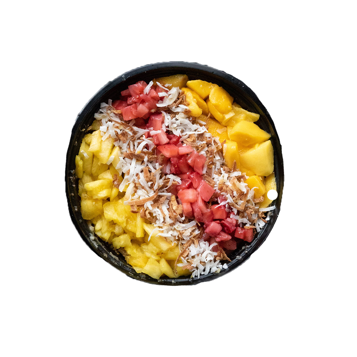 Don't Worry Be Happy Tropical Fruit Oatmeal Bowl Williamsburg Norfolk Virginia Beach Town Center Cold Pressed