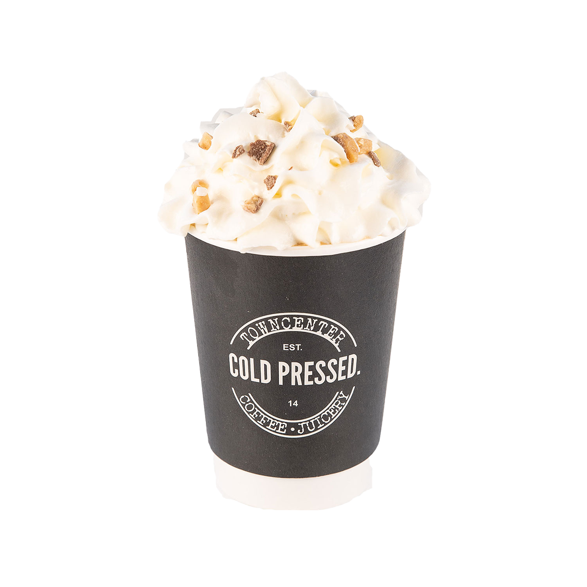 White Chocolate Toffee Latte Williamsburg Norfolk Virginia Beach Town Center Cold Pressed