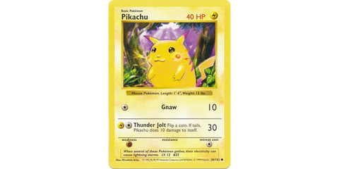 Pikachu Misprint Card