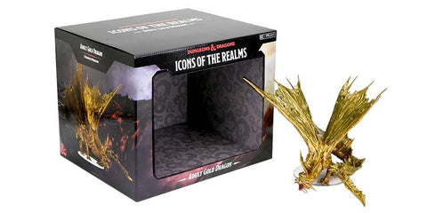DUNGEONS AND DRAGONS MINIATURES: ICONS OF THE REALMS: ADULT GOLD DRAGON PREMIUM FIGURE