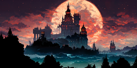 Moonlit Vampire Castle
