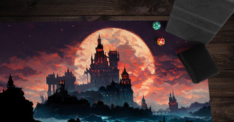 Moonlit Vampire Castle Playmat