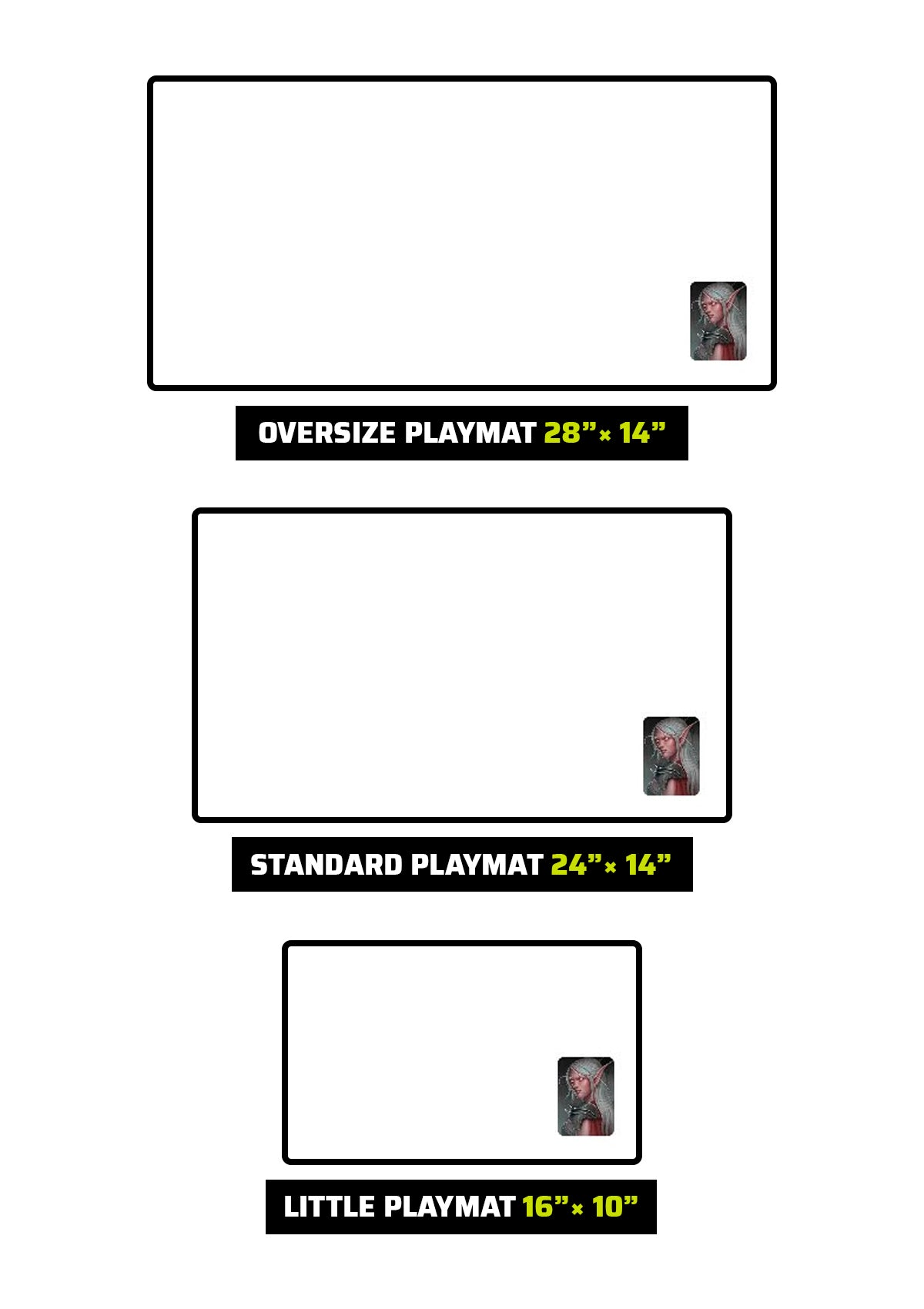 Custom TCG Playmat with optional PlayZones and Edge Stitching