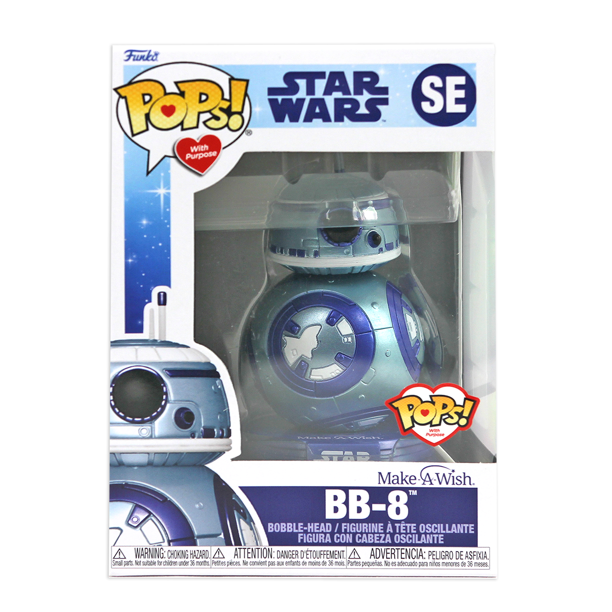 Langskomen Voortdurende Pelmel Funko Pop! Pops! With Purpose: Star Wars - BB-8 - Make-A-Wish (SE) – Inked  Gaming