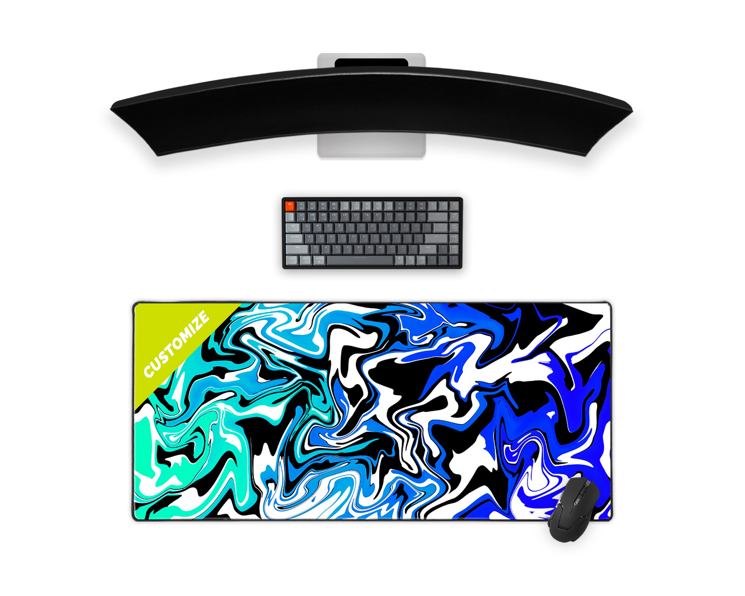 Scrawl Collection Extended Mousepad – Inked Gaming