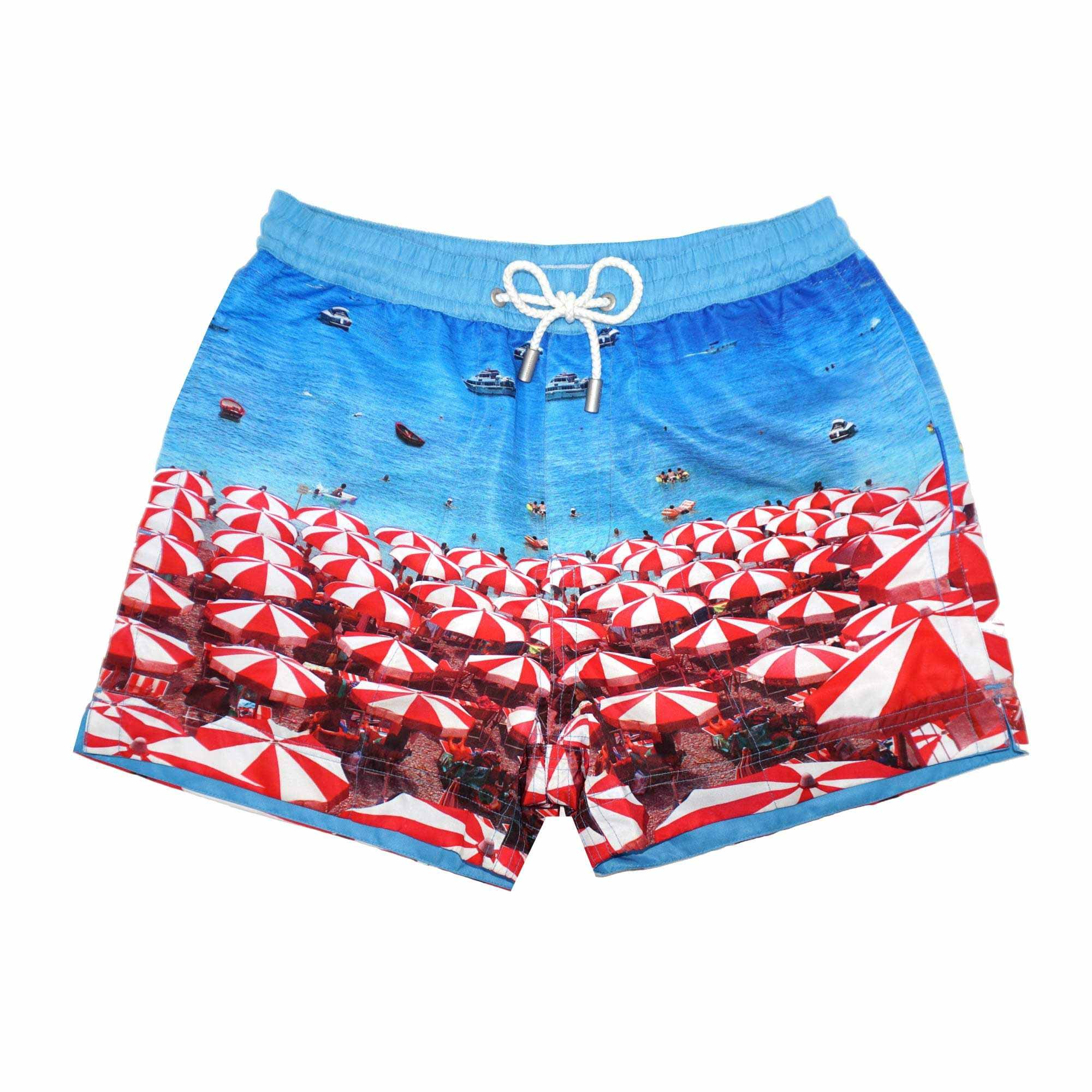 Barcelona Beach Luca Swim Shorts | Thomas Royall | Designer Swimwear