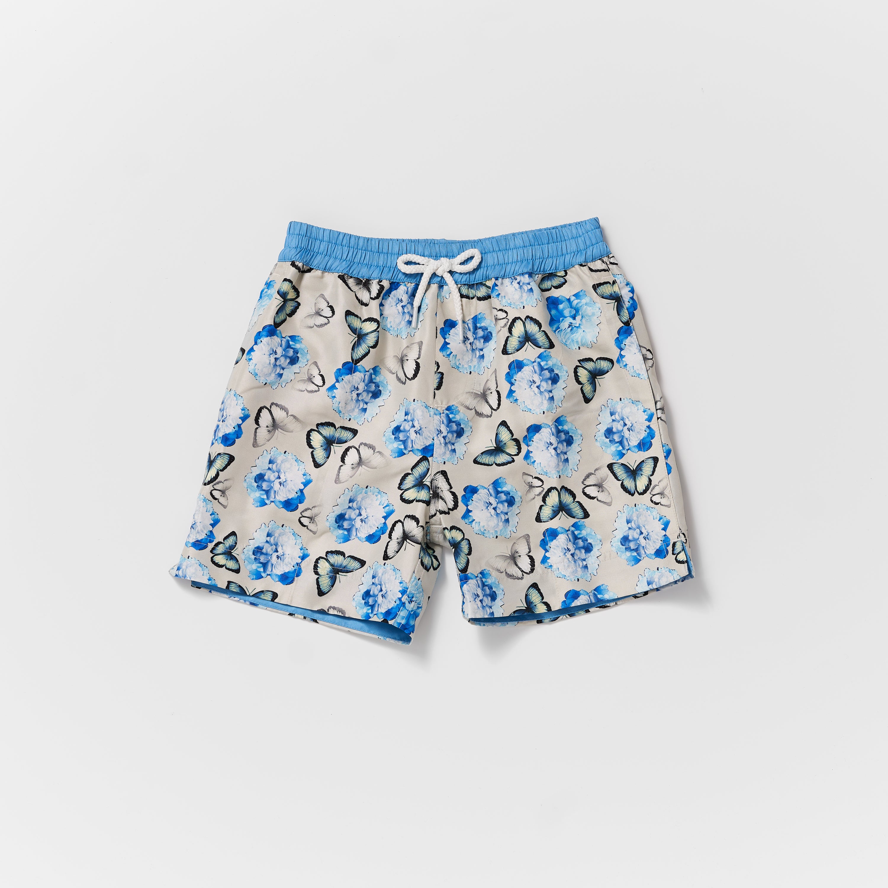 Ocean Butterfly Kid's Swim Shorts | Thomas Royall | Luxury Swimwear