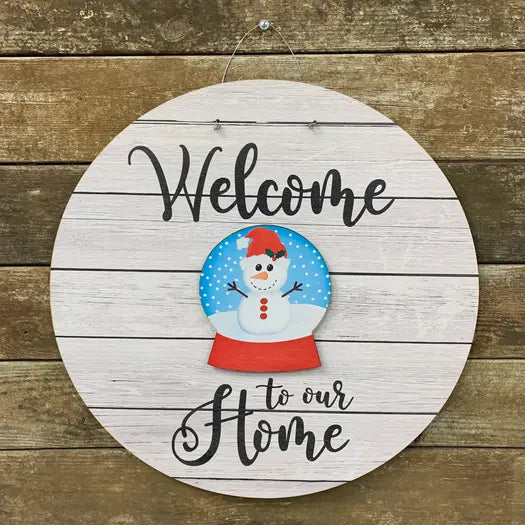 Snow globe Door Hanger Insert