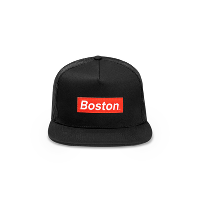 Red Boston Box Logo Stretch Bandana