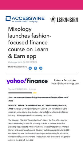 Mixology in Yahoo Finance