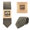 Sutter & Stockton Harrison Grey Plaid Tie