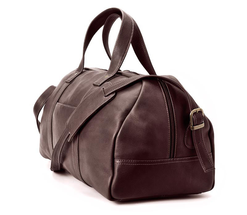 Winn Leather Duffel Bag - Chocolate :: Maxton Men