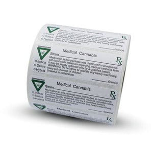 Michigan Medical Label with THC Label - Prescription Labels & State Compliant Labels