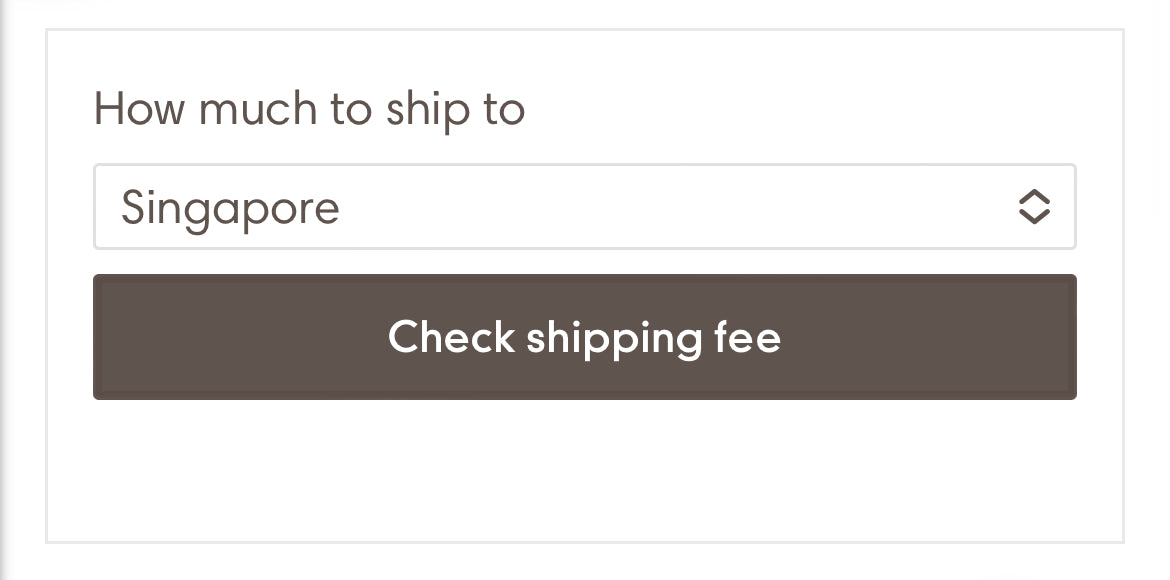 shipping fee calculator