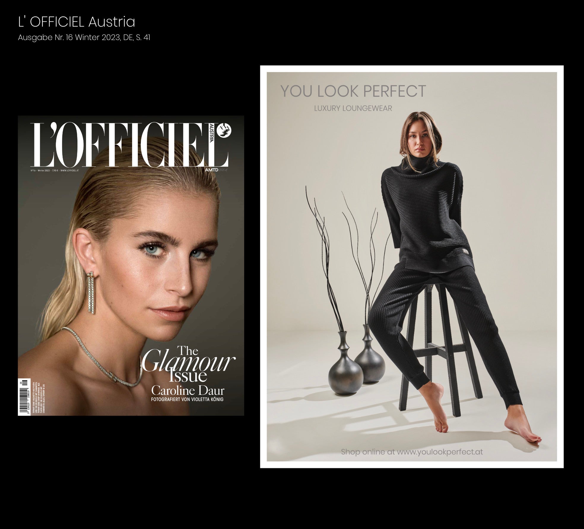 you look perfect feature in lofficiel