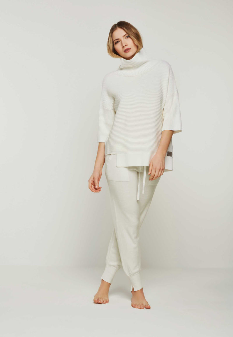 Luxury homewear set with turtleneck sweater | Merino